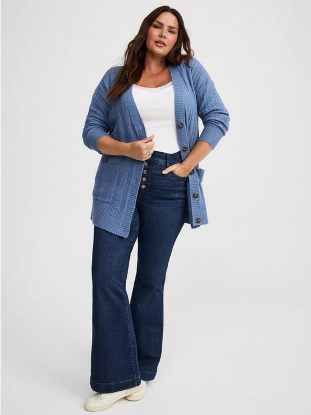 Torrid Dusty Blue Vegan Cashmere size 3x NWT